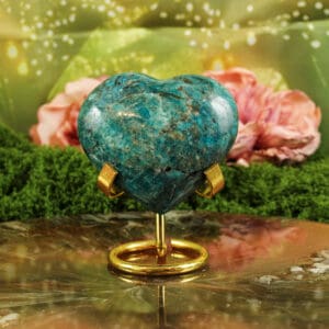 Blauwe apatiet hart nr. 1