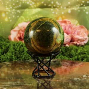 Groene opaal bol nr. 1