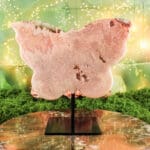 Roze amethist vlinder op standaard nr. 2