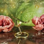 Metalen edelstenen standaard (goud) maat M-3