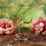 Metalen edelstenen standaard (rosé) maat L-3