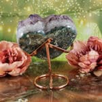 Metalen edelstenen standaard (rosé) maat L-5