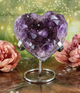 Metalen edelstenen standaard (zilver) maat L-2