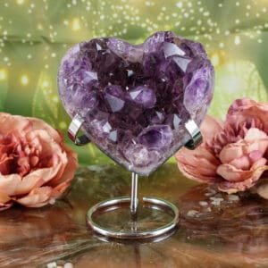 Metalen edelstenen standaard (zilver) maat L-2