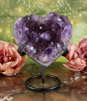 Metalen edelstenen standaard (zwart) maat L-2