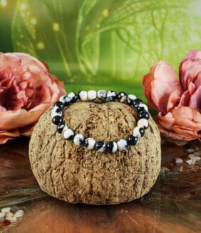 Pinguïn agaat armband 8 mm-2