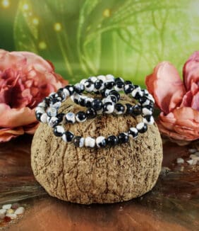 Pinguïn agaat armband 8 mm