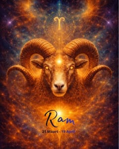 Ram sterrenbeeld (4 x 5 cm)