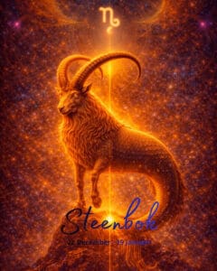 Steenbok sterrenbeeld (4 x 5 cm)