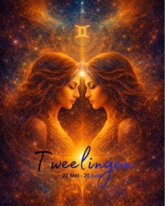 Tweelingen sterrenbeeld (4 x 5 cm)