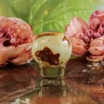 Polychroom jaspis handsteen nr. 1