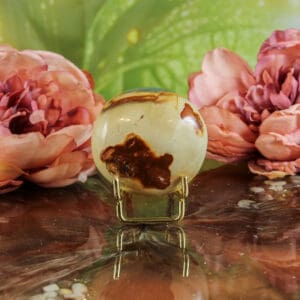 Polychroom jaspis handsteen nr. 1