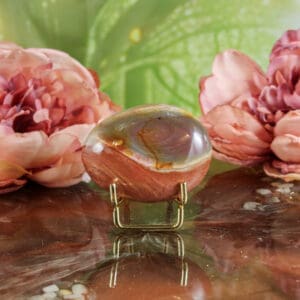 Polychroom jaspis handsteen nr. 2