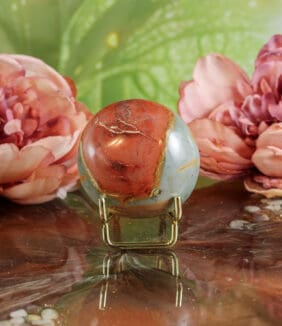 Polychroom jaspis handsteen nr. 3