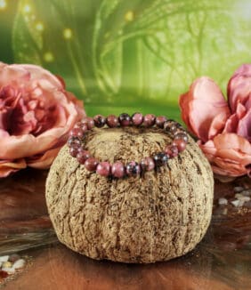 Rhodoniet armband 8 mm-2