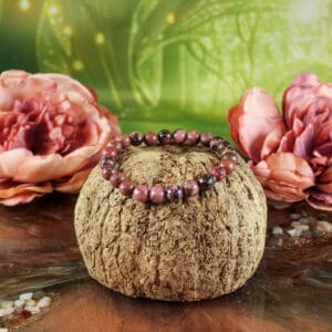 Rhodoniet armband 8 mm-2