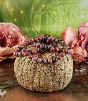 Rhodoniet armband 8 mm