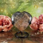 Zwarte maansteen hart nr. 1 - Afbeelding 2