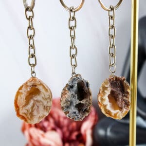 Agaat geode sleutelhanger-2