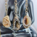 Agaat geode sleutelhanger-3