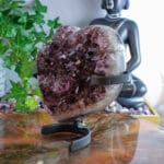 Amethist cluster hart op standaard nr. 2-3