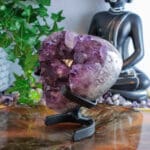 Amethist cluster hart op standaard nr. 3-2