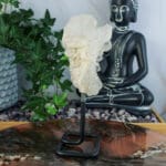 Bergkristal cluster op standaard nr. 1-2