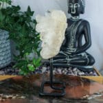 Bergkristal cluster op standaard nr. 1-3