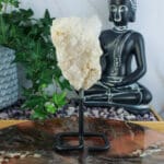 Bergkristal cluster op standaard nr. 1-4