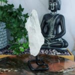 Bergkristal cluster op standaard nr. 2-2