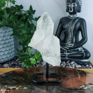 Bergkristal cluster op standaard nr. 2