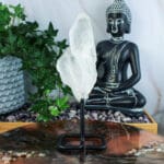 Bergkristal cluster op standaard nr. 3-4