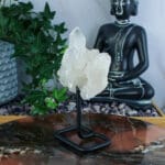 Bergkristal cluster op standaard nr. 4-2