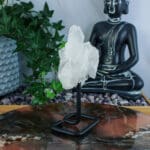 Bergkristal cluster op standaard nr. 4-3