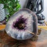Agaat met amethist geode nr. 1 - Afbeelding 2