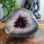 Agaat met amethist geode nr. 1-2