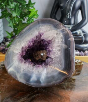Agaat met amethist geode nr. 1