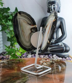 Agaat vlinder op standaard nr. 3