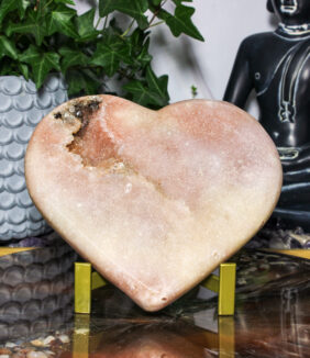 Roze amethist hart nr. 2